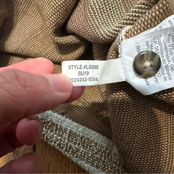 Madewell Texute & Thread Striped Button Front Top short sleeve small boxy - Picture 2 of 9